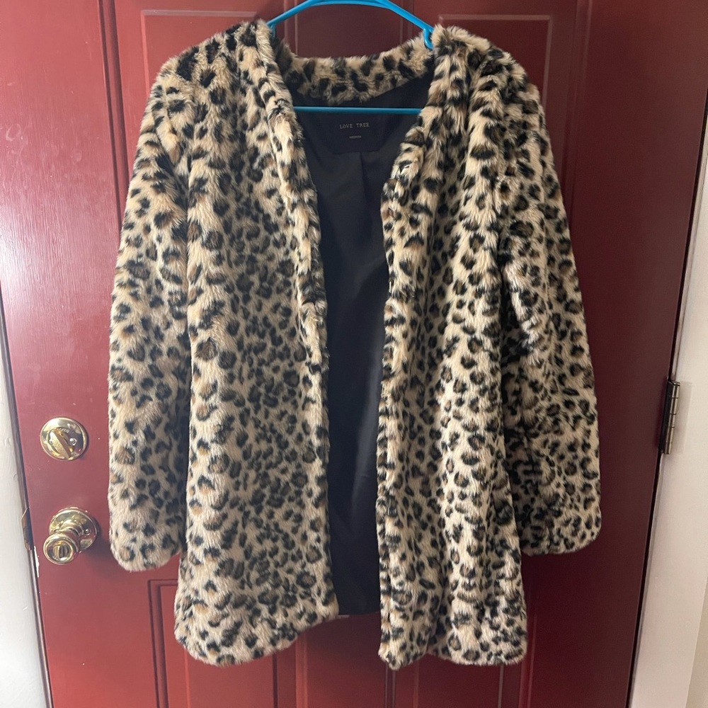 Love Tree leopard print jacket